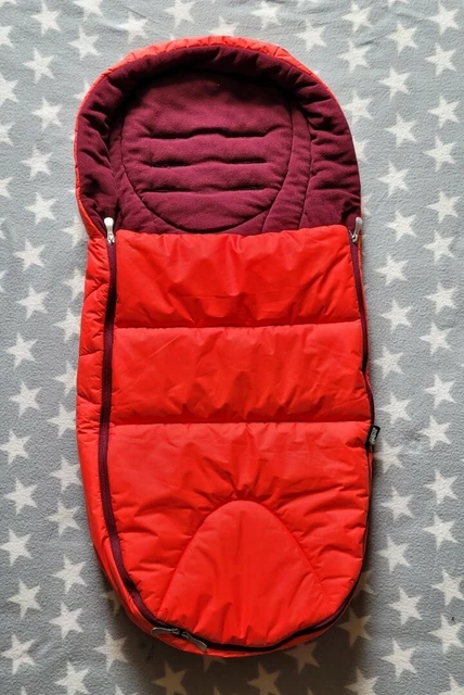 Mamas and Papas kaltes Wetter gemütliche Fußmuff in rot lila Vlies Ocarro Sola 3