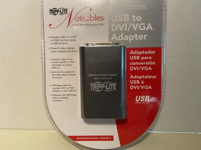 Tripp-Lite Notables USB to DVI/VGA Adapter with 512 MB memory