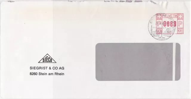 Switzerland Commercial 1989 machine cancel stamp cover ref 21586