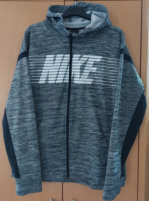 felpa bambino ragazzo 13-15 anni NIKE taglia XL con zip e cappuccio tessuto 
