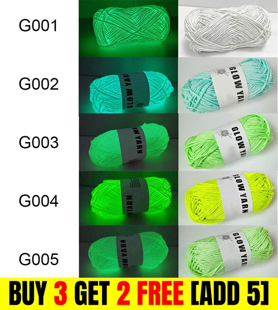 Weave Sewing Knitting Wool Glow in the Dark Hand Knitted Luminous Chunky Yarn