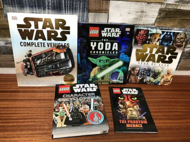 Bundle Of 5 Hardback STAR WARS Books ~ NOTE: Missing The Lego Figures~