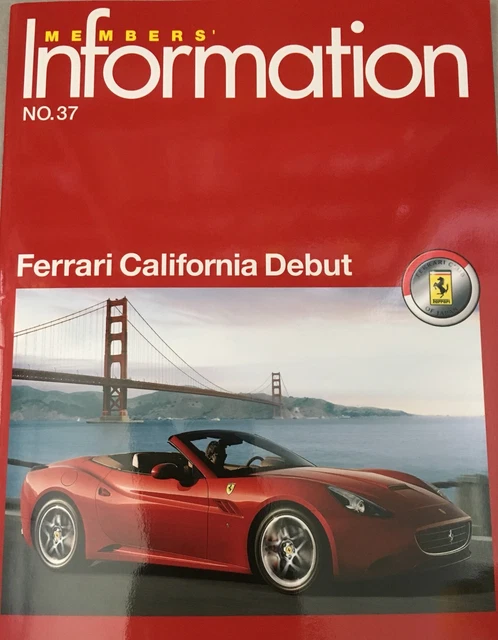 Lot of 3 X Magazines Ferrari Club Of Japan Member's (Not Brochure) 2