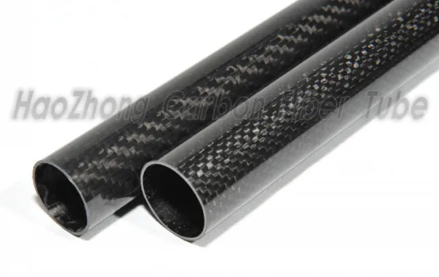 1pc Carbon Fiber Tubing/Tube 3K 15mm ODX 10mm IDX 500MM 100% Roll Wrapped Glossy