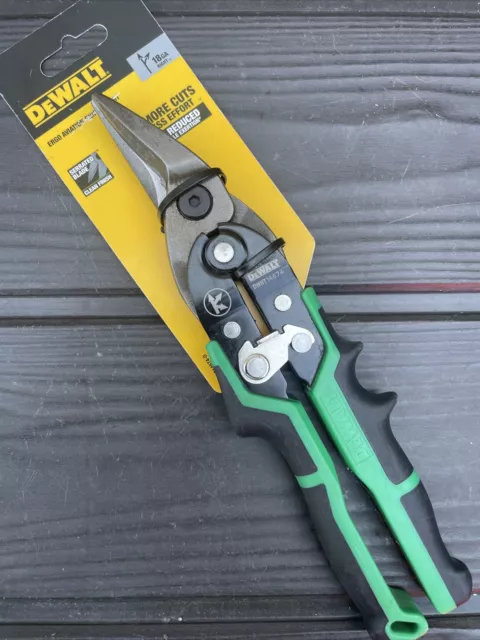 DeWalt Aviation Tin Snips DWHT14674-0 301mm 12” Right Cut Green Metal Cutters 2