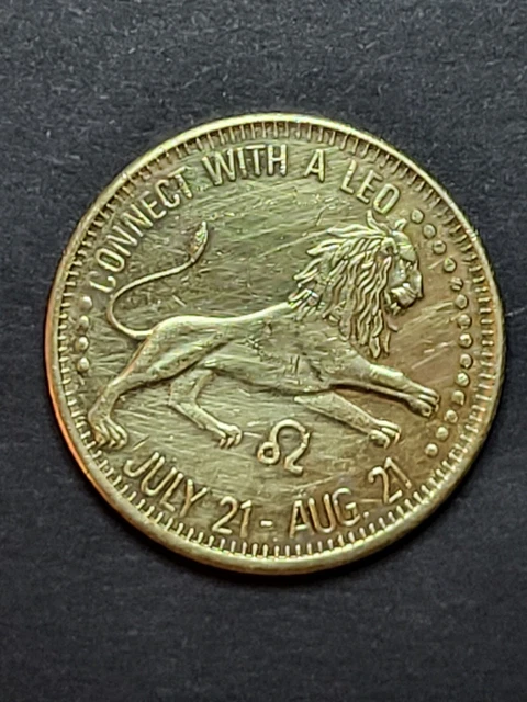 Vintage Risque Zodiac Sign Token Sex Adult Connect With A Leo