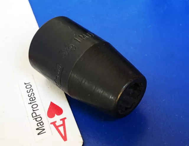 Snap-on Tool 1/2" drive SAE 3/8" 12-point Shallow Impact Socket wrench NEW 1993