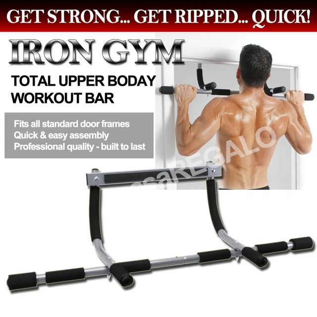 Chin Up Total Upper Body Workout Bar Assembly *Iron Gym Pro Fit