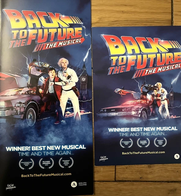 BACK TO THE Future New Cast West End Musical Theatre Promo Flyer
