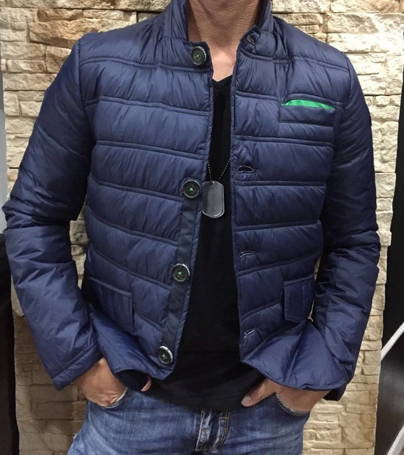 GIACCA PIUMINO UOMO 100 grammi marville verde militare o blue