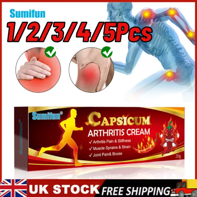 Sumifun Arthritis Cream Hot Rheumatoid Capsicum Arthritis Joint Knee Pain Relief
