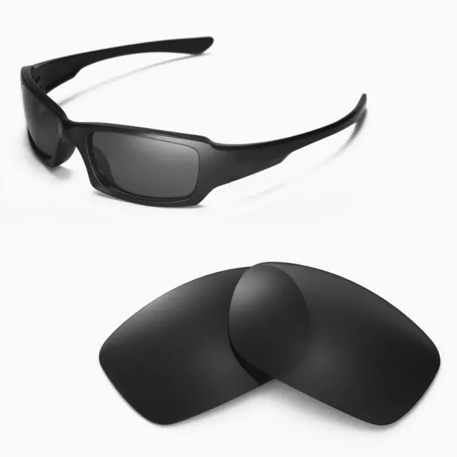 New Walleva Polarized Black Lenses For Oakley Fives Squared