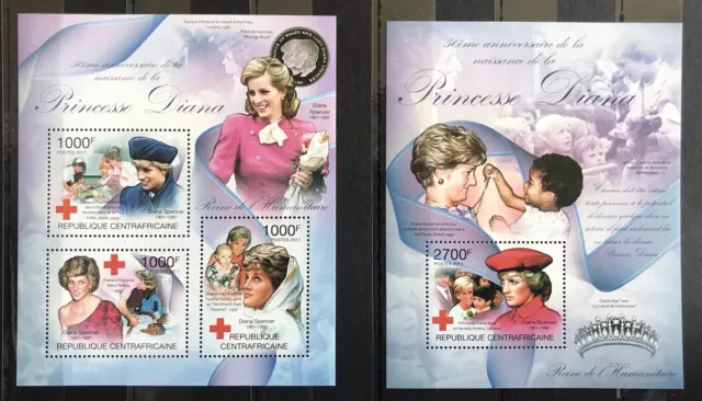 Princesse de Galles / Lady Diana Spencer on stamps perf. - MNH"" F106