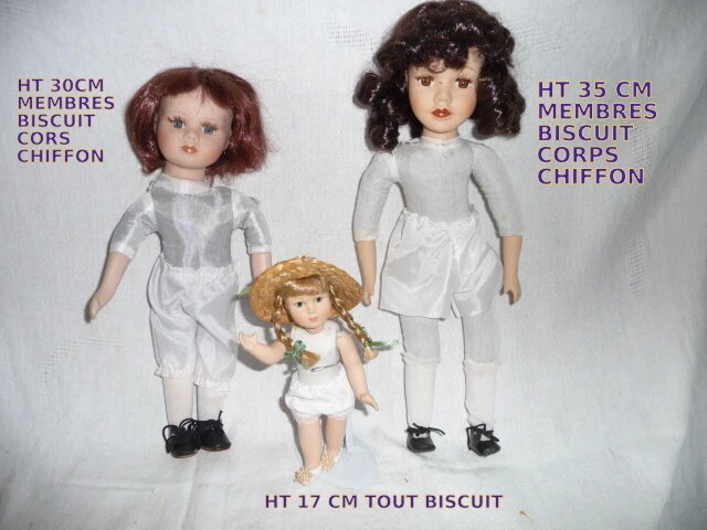 Petites poupees. Lot de 6 poupées famosa - Vendu