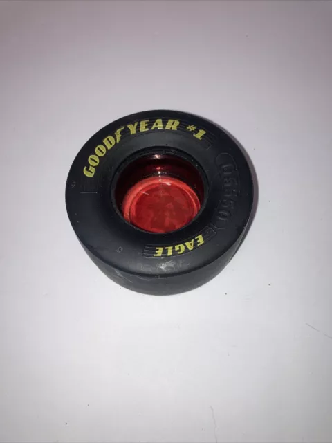 Goodyear Eagle Rubber Tire Nascar Racing Glass Insert Ashtray AA