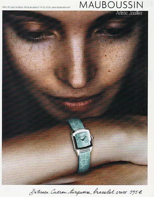 ▬► PUBLICITE ADVERTISING AD MONTRE WATCH MAUBOUSSIN Joaillier Jewerly