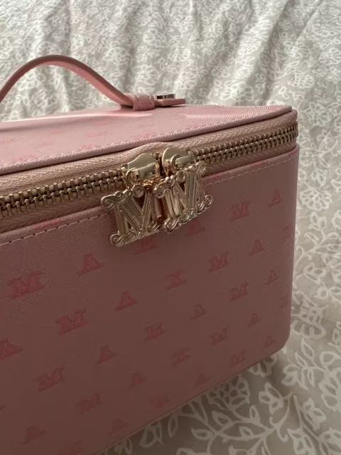 Max Mara Jewelry Vanity Travel Pink Logo Box Case VIP VIC GIFT - Fast Ship! NEW!