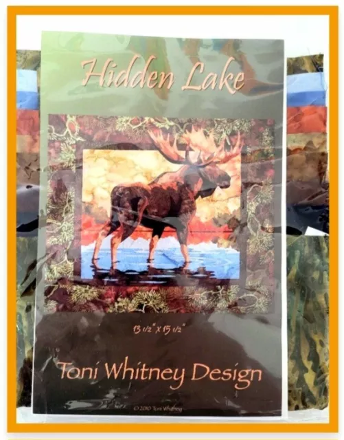 NEW Tony Whitney Design Hidden Lake Wall Hanging Quilt Pattern Kit with Fabric