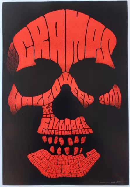 The Cramps Concert Poster 2000 F-428 Fillmore