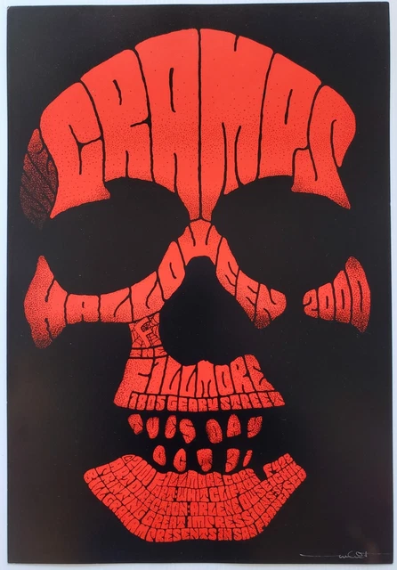 The Cramps Concert Poster 2000 F-428 Fillmore The Cramps Concert Poster 2000 F-428 Fillmore