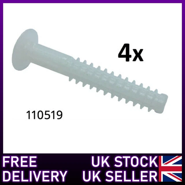 4X 110519 IKEA PLASTIC SCREW PIN MALM HEMNES BRIMNES TRYSIL FREE POST