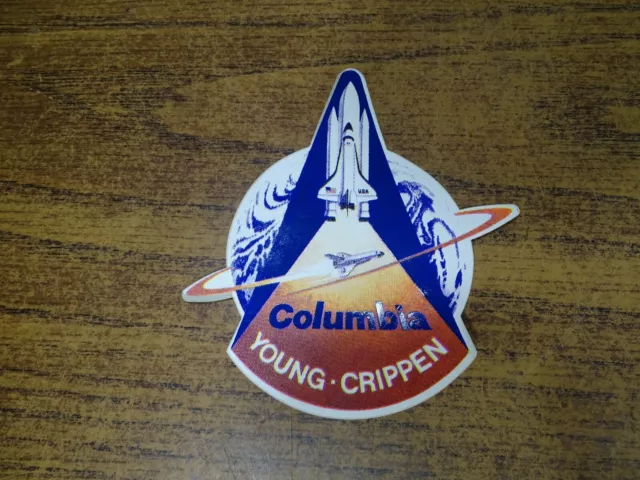 NASA Sticker Space Shuttle COLUMBIA STS-1 LION Brothers - Young Crippen