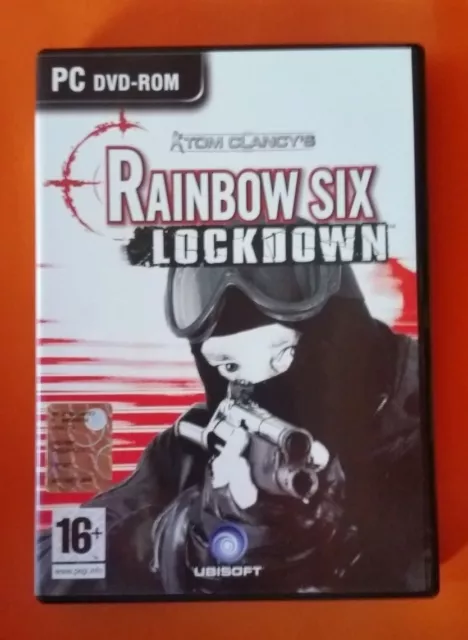 Gioco Pc Dvd Rom, Rainbow Six Lockdown, Perfetto, Manuale Italiano