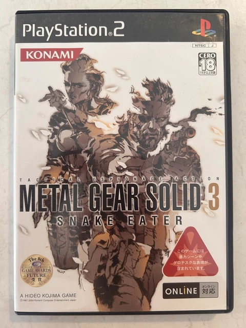 Metal Gear Solid 3 Snake Eater - Sony PlayStation 2 PS2 NTSC-J Japan Game