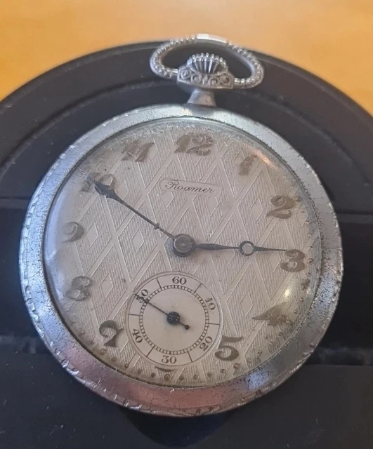 Ancienne Montre à Gousset Roamer Swiss Made - Mécanique Manuelle, Style Art Déco, Fonctionne, Occasion Bon état