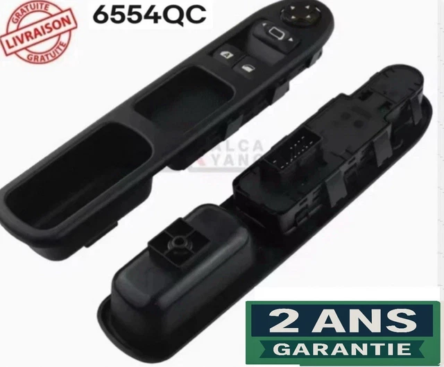 Contacteur Lève-vitre Avant Gauche Pour Peugeot 207 (2006-2013) - Réf. NTY EWS-PE-006