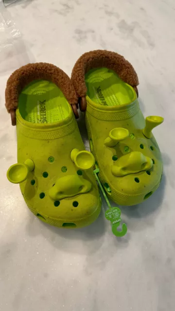 DreamWorks Shrek Crocs Classic Clog Men's Size 11 Ogre Green IN HAND