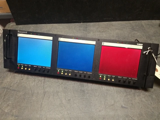 Ikegami V-R563P Triple 5.6 inch Rackmount LCD Panels - PARTS ONLY