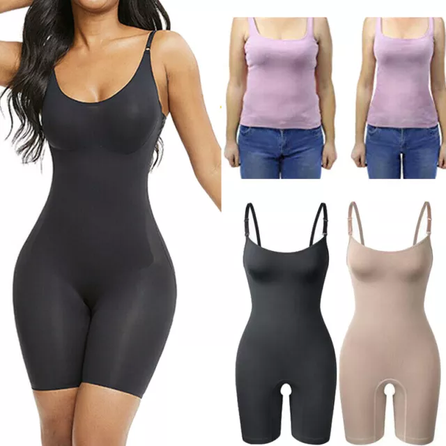WOMEN FULL BODY Shaper Shapewear Seamless Firm Tummy-Control Slimming  Bodysuit £6.95 - PicClick UK