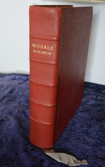 Missale Romanum Ex decreto Sacrosancti 1955 livre ancien belle reliure