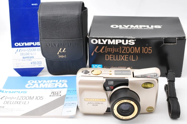 [Casi como nueva] Cámara Olympus μ mju Zoom 105 de lujo de 35 mm de JAPÓN