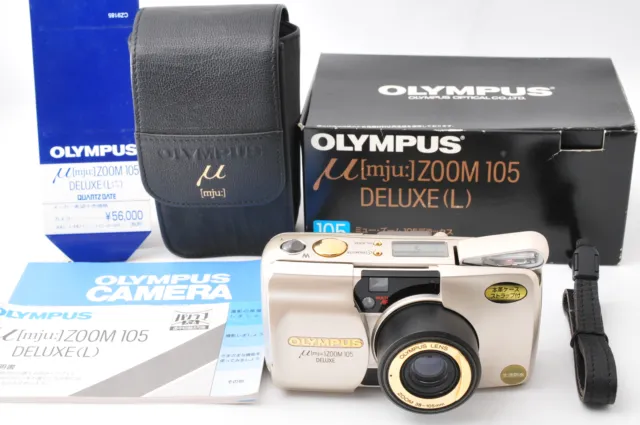 [Near MINT] Olympus μ mju Zoom 105 Deluxe 35mm Camera From JAPAN