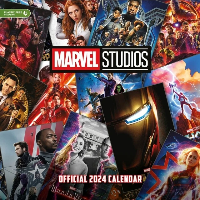 2024 CALENDAR MARVEL Studios Month View Square Wall Hang Calendar