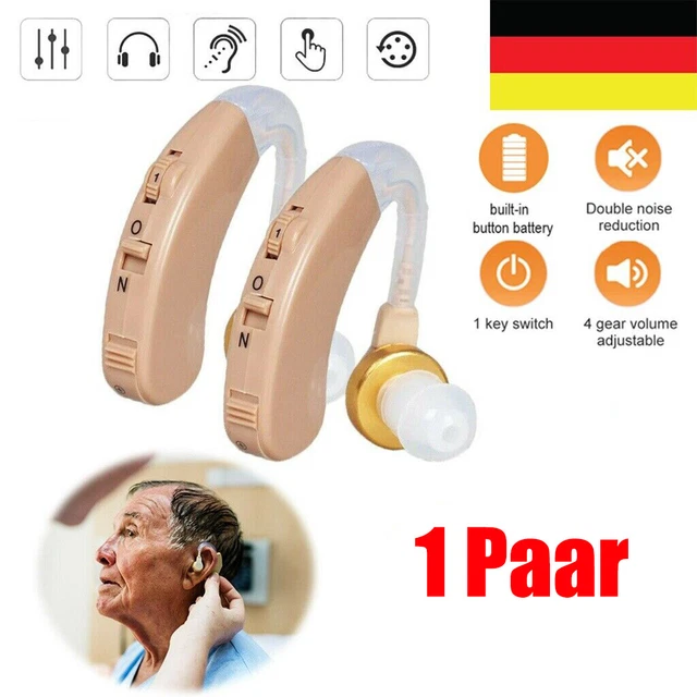 Hörverstärker Paar Mit Akku Profi Wiederaufladbare Digital Hörgerät Hörhilfe Hörverstärker Ear Verstärker DE Für Senioren