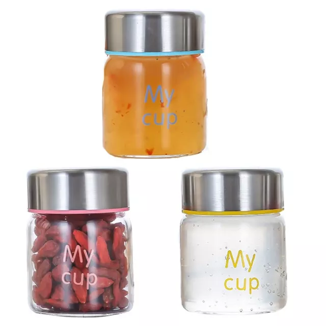 Glass Storage Jars Canisters Containers Air Tight Container Sealed Cans Mini Jar