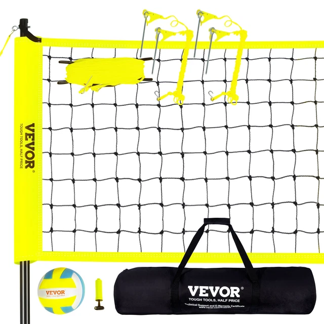 Lignes De Beach Volleyball Professionnelles - Kit 16m X 8m, Polyester Résistant, Avec Ancres De Sable