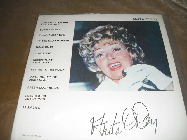 Anita O'day Lp, Self Titled, Glendale Records, #6001. With Rhythm Section.
