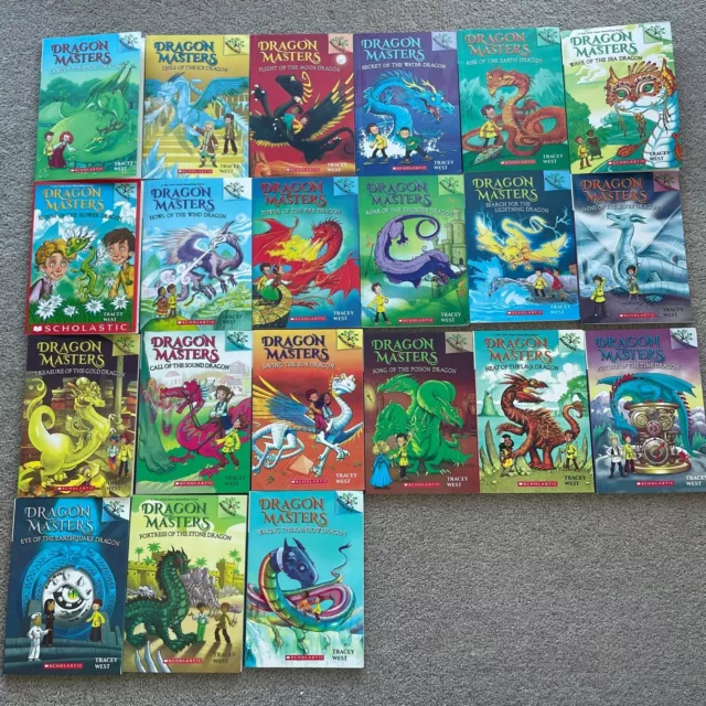 NEW 21 X Scholastic Dragon Masters Books Book Set By Tracey West Paperback