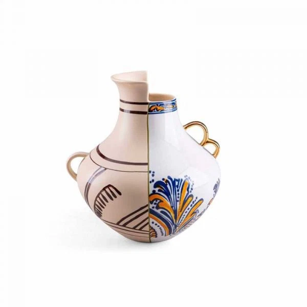 Seletti Hybrid Collezione Tavola, Vaso in Porcellana LFE ø cm. 19,5 h.18,5