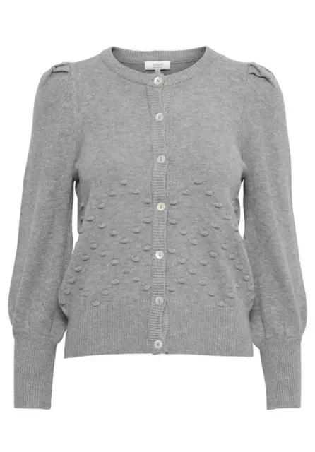 Ladies B Young Button Knitted Sweater Cardigan Jumper Grey Blue Black