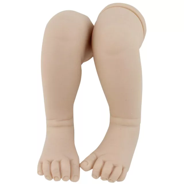 22inch Unpainted Reborn Doll Kit Full Head Limb Soft Silicone Home Mold Baby