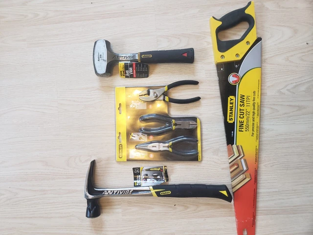 Stanley 0-84-114 1-51-177 Lot marteau arrache-clous set pince Carbone Poignée li