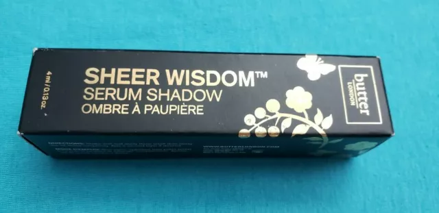 Butter London Sheer Wisdom Serum Shadow in Sepia Tan .13 oz Full Size NIB 