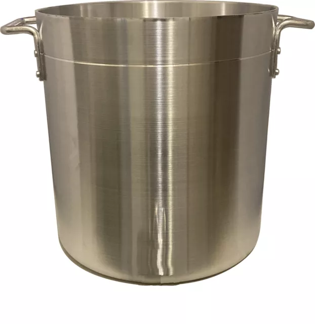 24 qt Aluminum Stock Pot Set, Fry Pot, Heavy-Duty 6 Gallons Kettle Cookware