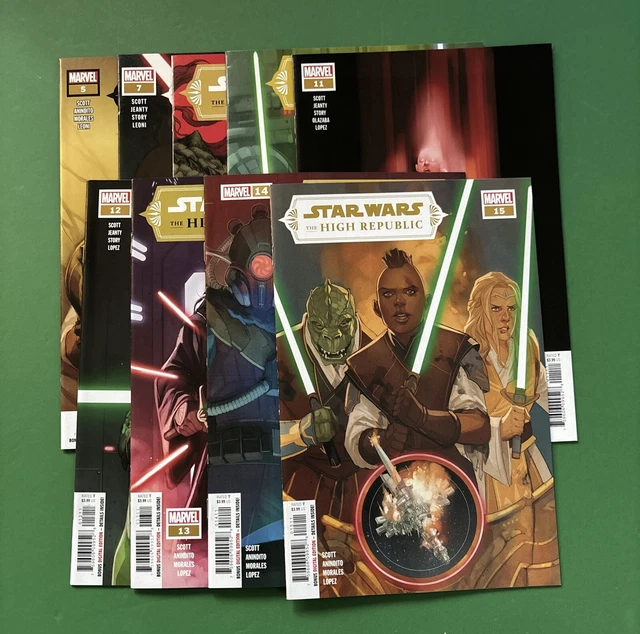 STAR WARS  HIGH REPUBLIC #5 7 8 10 11 12 13 14 15 Marvel lot run set (lot Of 9)