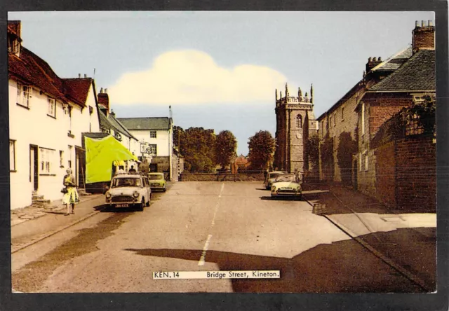 D8487 UK Kineton Bridge Street Frith vintage postcard